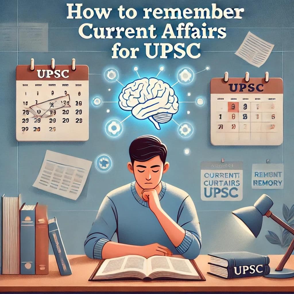 How should I remember current affairs for UPSC?