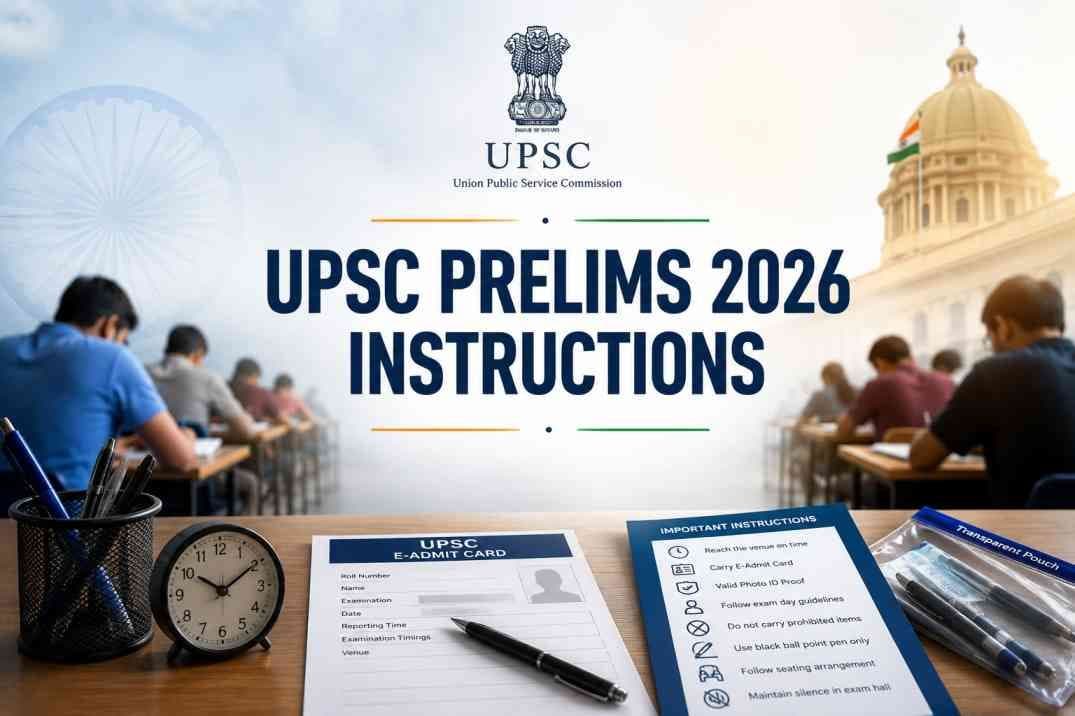 UPSC Prelims 2026 Exam Day Instructions (24th May)