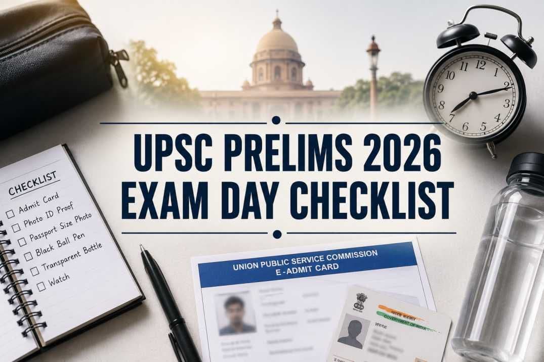 What to Carry in the UPSC Prelims Exam Centre 2026