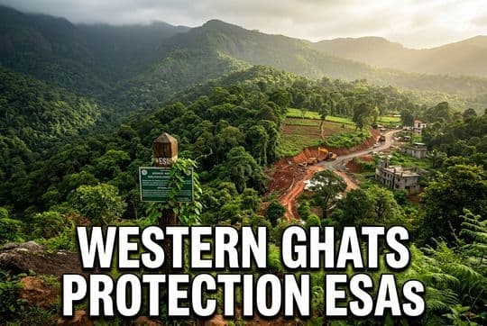 Western Ghats Protection Fails: The Politics of State Vetoes and ESAs - UPSC Notes
