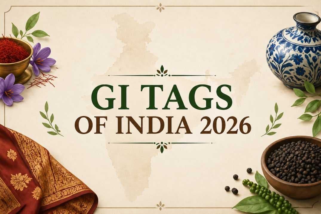 List of Geographical Indication (GI) Tags in India 2026 (UPSC)