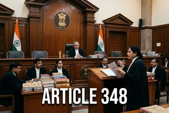 Article 348: Why English Governs the Supreme Court and High Courts