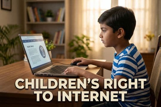 Children's Right to Internet: Article 21A vs State Paternalism