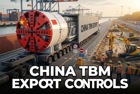 China TBM Export Controls: Impact on Indian Infrastructure