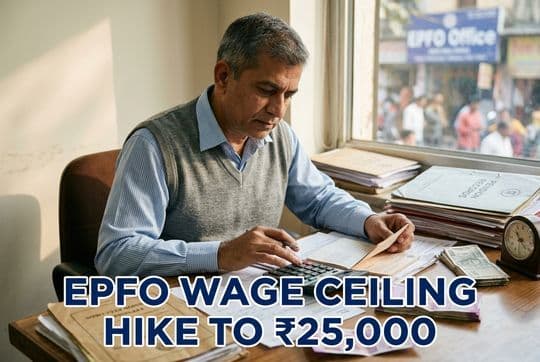 EPFO Wage Ceiling Raised to ₹25,000: What It Means for 51 Lakh Workers