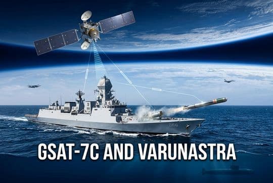 GSAT-7C and Varunastra Explained: Military Satellites and the Sensor-to-Shooter Loop