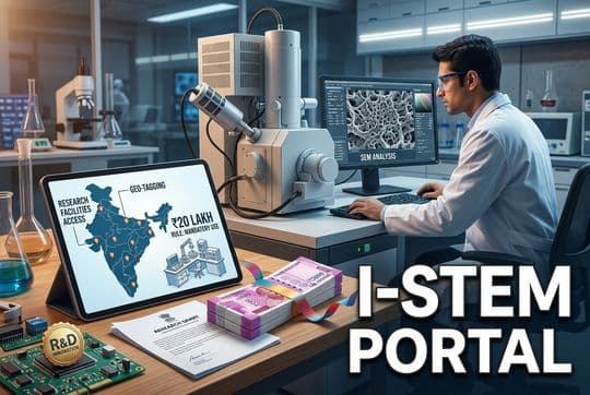I-STEM Portal Explained: Key Features, ₹20 Lakh Rule, and R&D Impact
