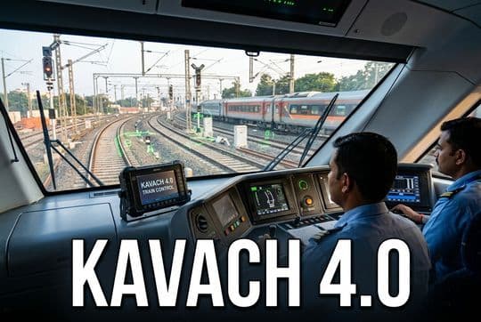 Kavach 4.0: Indian Railways Commissions First Deployment on 108 Km of SCR