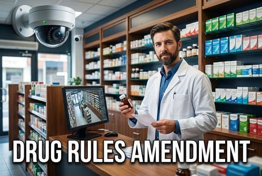 Draft Drugs Rules: Mandatory CCTV in Retail Pharmacies Explained