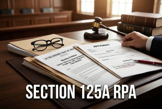 Section 125A RPA: Supreme Court Ruling on False Affidavits