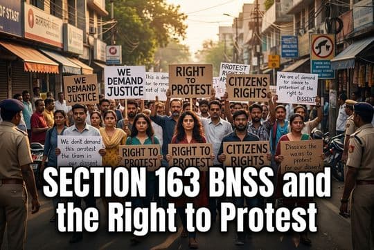 Right to Protest in India: Article 19 and Section 163 BNSS