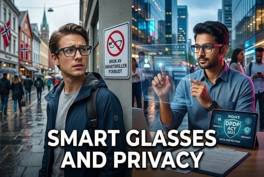 Smart Glasses and Privacy: Norway's Proposed Restrictions vs India's DPDP Act 2023
